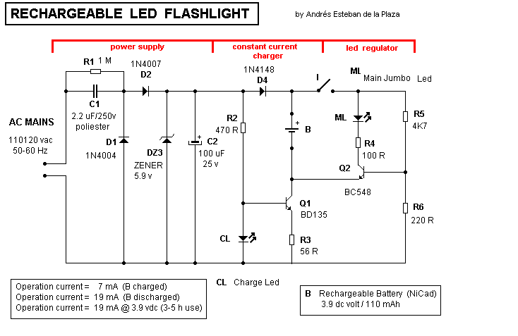 Circuit Diagram Of Flashlight